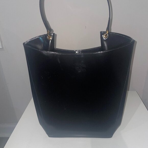 Suarez Leather Black Bag - Picture 1 of 5